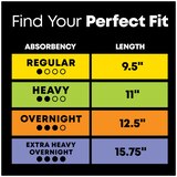 U by Kotex AllNighter Ultra Thin Pads with Wings, Unscented, Overnight, thumbnail image