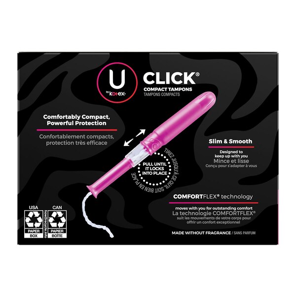 U by Kotex Click Tampons, 30 CT