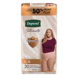 Depend Silhouette Adult Incontinence and Postpartum Underwear for Women Maximum Absorbency, thumbnail image