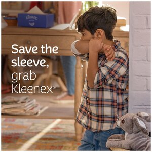 Kleenex Trusted Care Facial Tissues, 1 Flat Box, 160 Tissues per Box, 2-Ply