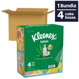 Kleenex Soothing Lotion Facial Tissue, Assorted Designs, 4 Cubes, thumbnail image