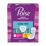 Poise Ultra Thin Incontinence Pads Maximum Absorbency, thumbnail image 2 of 7