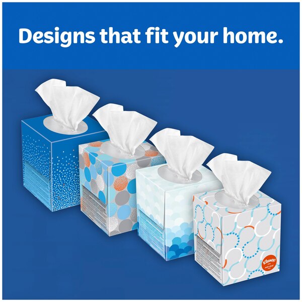 Kleenex Anti-Viral Facial Tissues, Classroom or Office Tissue, 1 Cube Box, 55 Tissues per Box, 3-Ply (55 Total Tissues)