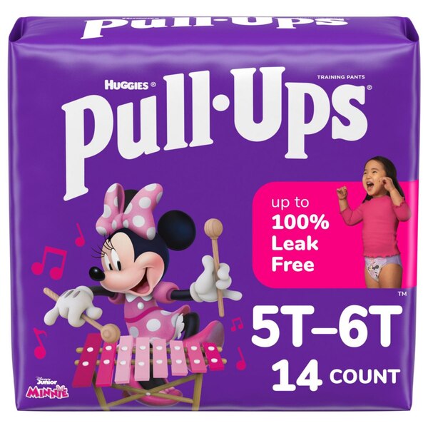 Pull-Ups Learn Design Jumbo Pack Training Pant, Size 4, Girl, 14 CT