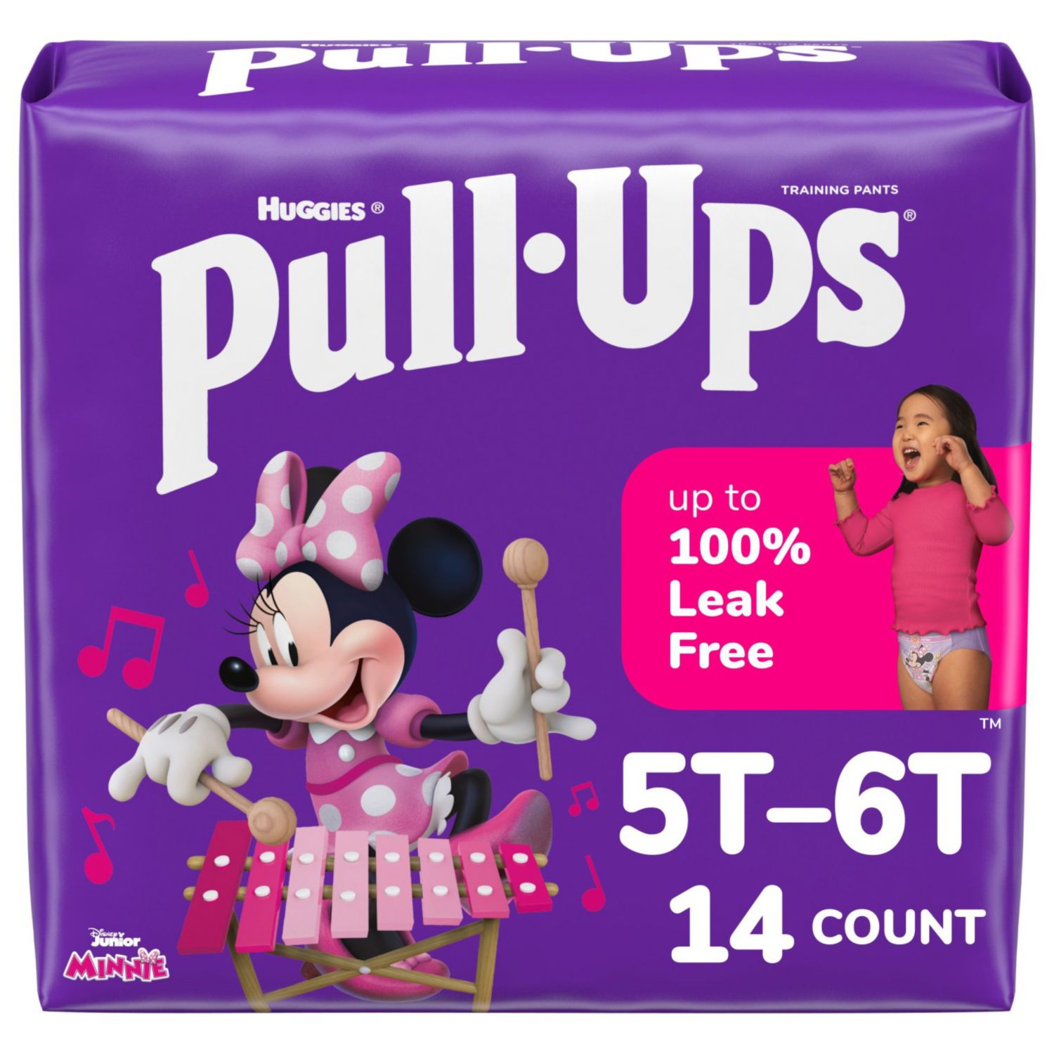 Pull-Ups Learn Design Jumbo Pack Training Pant, Size 4, Girl, 14 CT