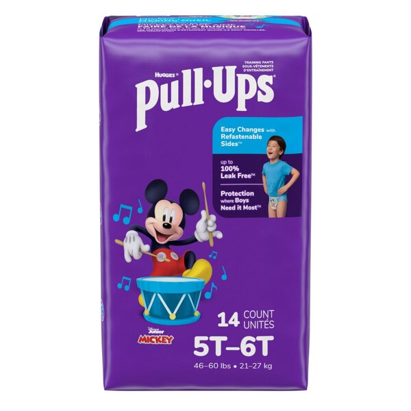 Pull-Ups Learn Design Jumbo Pack Training Pants, Size 4 Boy, 14 CT