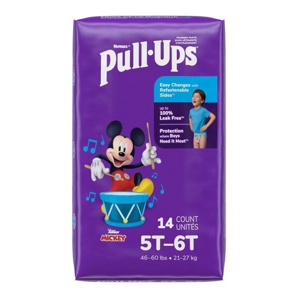 Pull-Ups Learn Design Jumbo Pack Training Pants, Size 4 Boy, 14 CT