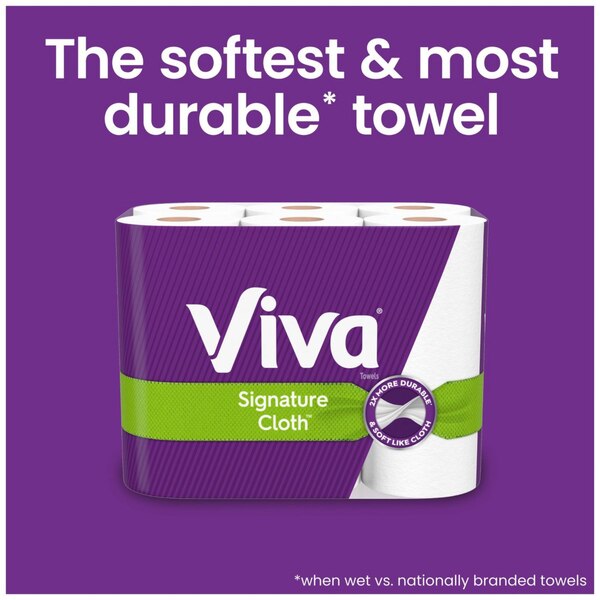 Viva Signature Cloth Choose-A-Sheet Paper Towels, 6 Big Rolls