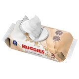 Huggies Wipes with Oat, Aloe & Vitamin E, Unscented, 1 Push Button Pack, 56 CT, thumbnail image