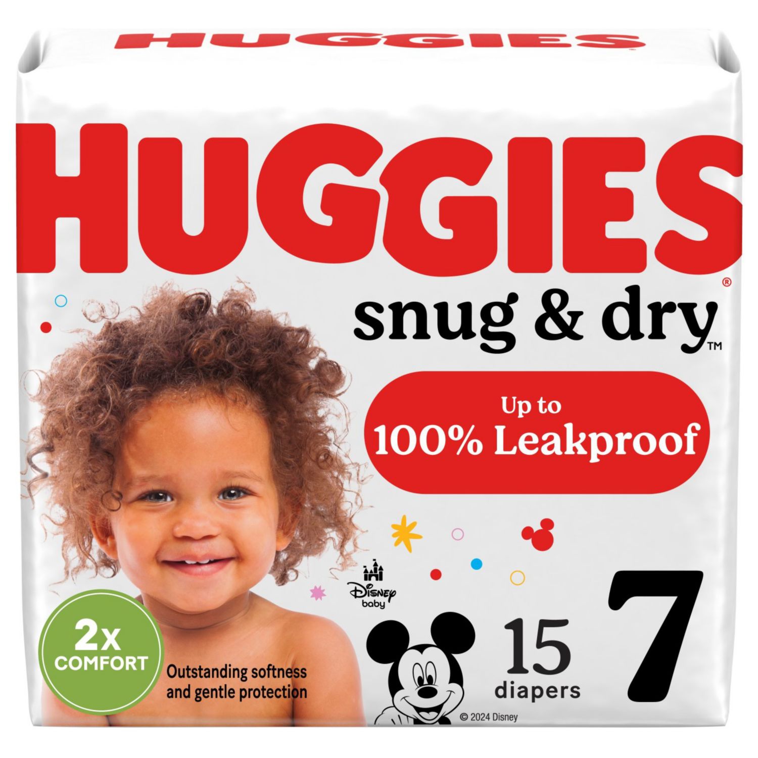 Huggies Snug Dry Baby Diapers Size 7 41 Lbs 15 CT