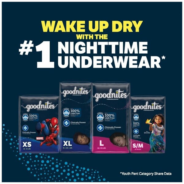 GOODNITES GIGAPK YOUTH PANT XL BOY 28CT