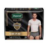 Depend Real Fit Incontinence Underwear for Men Maximum Absorbency, thumbnail image