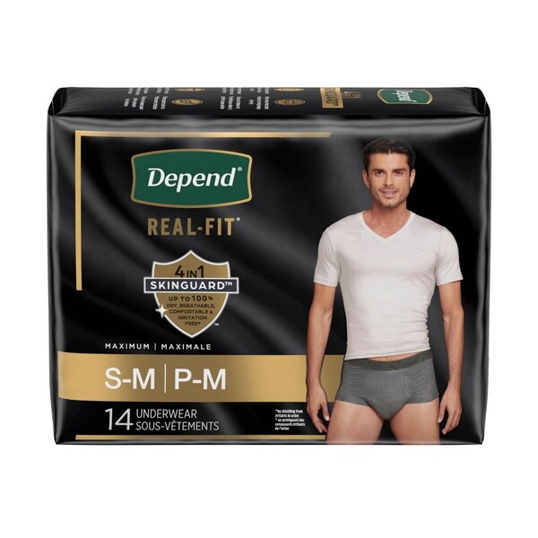 Depend Real Fit Incontinence Underwear for Men Maximum Absorbency
