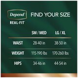 Depend Real Fit Incontinence Underwear for Men Maximum Absorbency, thumbnail image