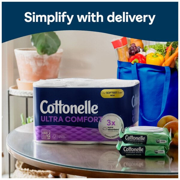 Cottonelle Ultra Comfort Toilet Paper Mega Rolla, 9 ct