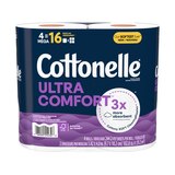 Cottonelle Ultra Comfort Toilet Paper, Strong Toilet Tissue, 4 Mega Rolls, thumbnail image