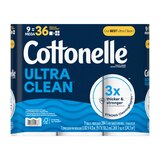Cottonelle Ultra Clean Toilet Paper, 9 Mega Rolls, thumbnail image