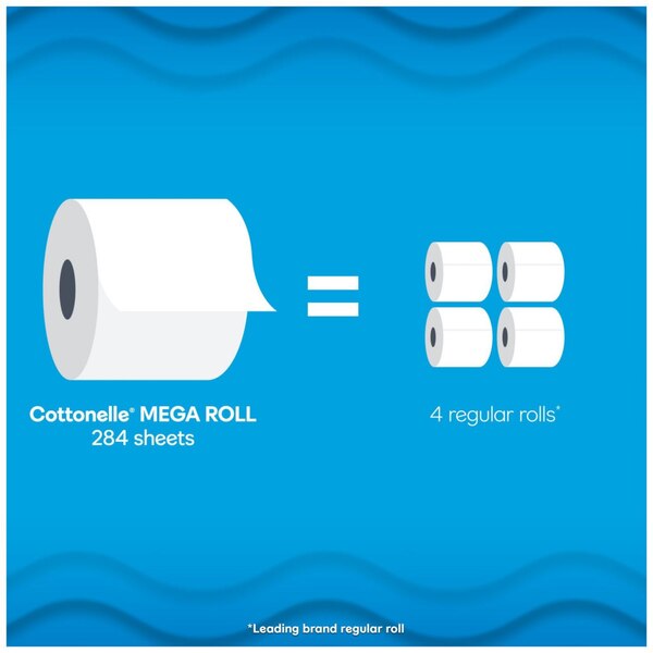 Cottonelle Ultra Clean Toilet Paper, 9 Mega Rolls