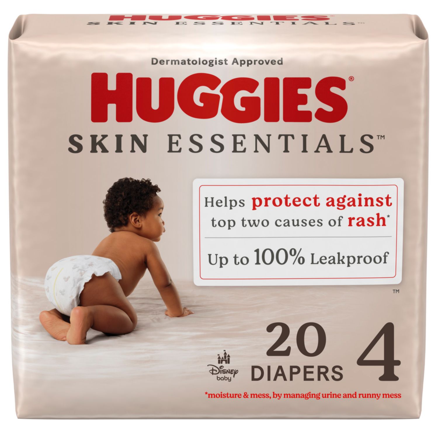 Huggies Skin Essentials Diapers Jumbo pack, Size 4, 20 CT