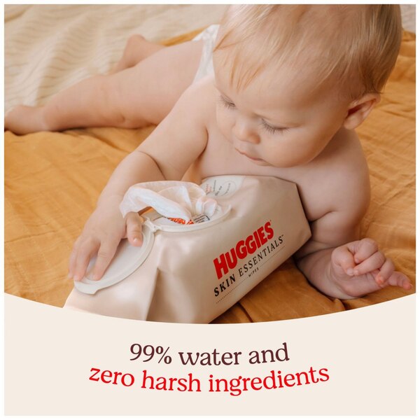 HUGGIES SKIN ESSENTIALS BABYWIPE RGD FLPTP 112CT