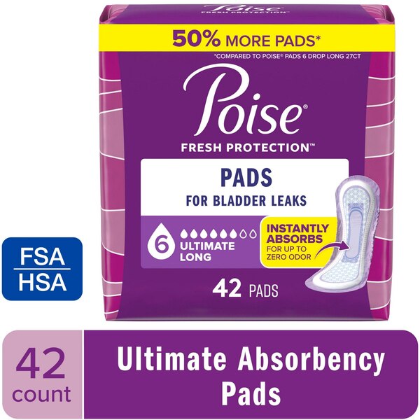 Poise Ultimate Absorbency Incontinence Pads