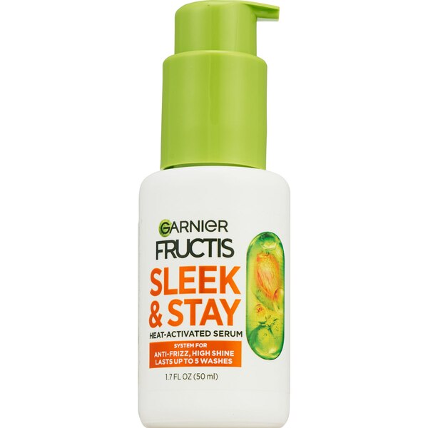 Garnier Fructis Sleek & Shine Sleek and Stay Heat Activated Serum, 1.69 OZ