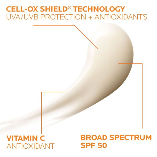 La Roche-Posay Anthelios AOX Antioxidant Face Serum Sunscreen, SPF 50, 1 OZ