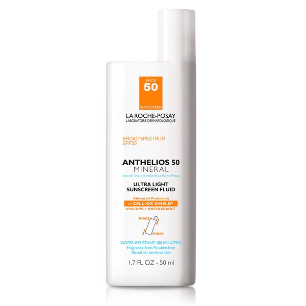 La Roche-Posay Anthelios - Protector solar ultraliviano para el rostro, FPS 50, 2 oz