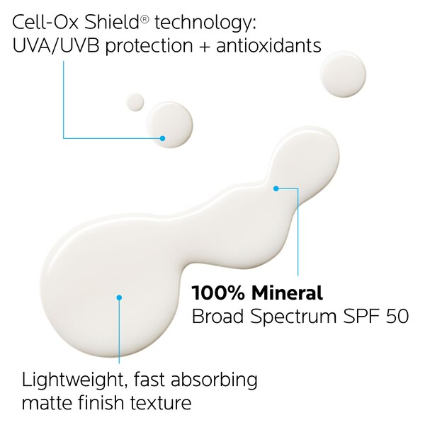 La Roche-Posay Anthelios - Protector solar ultraliviano para el rostro, FPS 50, 2 oz