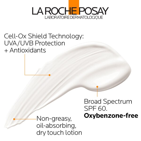 La Roche-Posay Anthelios Clear Skin Face Sunscreen, Dry Touch SPF 60, 1.7 OZ