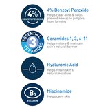 CeraVe Acne Foaming Cream Face Cleanser with 4% Benzoyl Peroxide, Hyaluronic Acid, and Niacinamide, Fragrance-Free, 5 OZ, thumbnail image