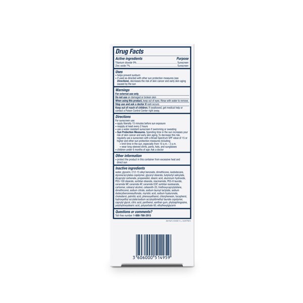CeraVe Hydrating Sunscreen Lotion, Mineral Face Sunscreen, 2.5 OZ