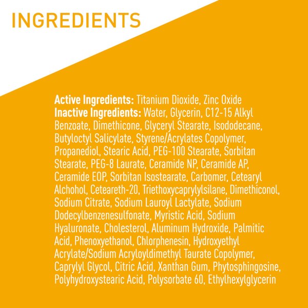 CeraVe Hydrating Sunscreen Lotion, Mineral Body Sunscreen, 5 OZ