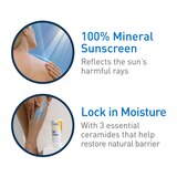 CeraVe Hydrating Sunscreen Lotion, Mineral Body Sunscreen, 5 OZ, thumbnail image 5 of 9