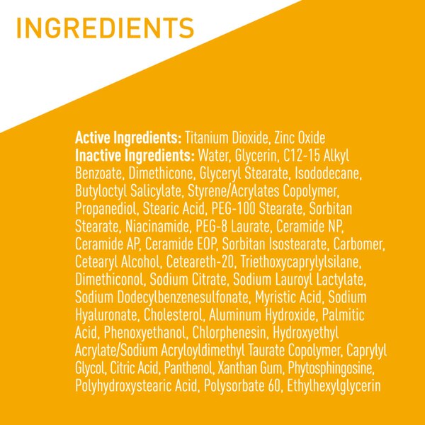 CeraVe Hydrating Sunscreen Lotion, Mineral Face Sunscreen, 2.5 OZ
