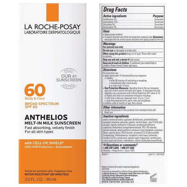 La Roche-Posay Anthelios Melt-In Milk Sunscreen Lotion, SPF 60