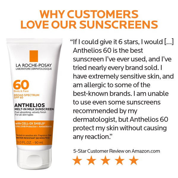 La Roche-Posay Anthelios Melt-In Milk Sunscreen Lotion, SPF 60