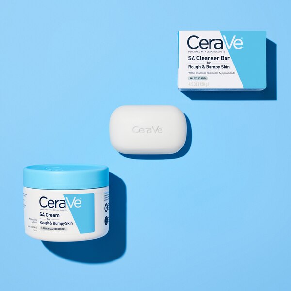 CeraVe SA Cream, Exfoliating Body Moisturizing Cream With Salicylic Acid For Rough & Bumpy Skin