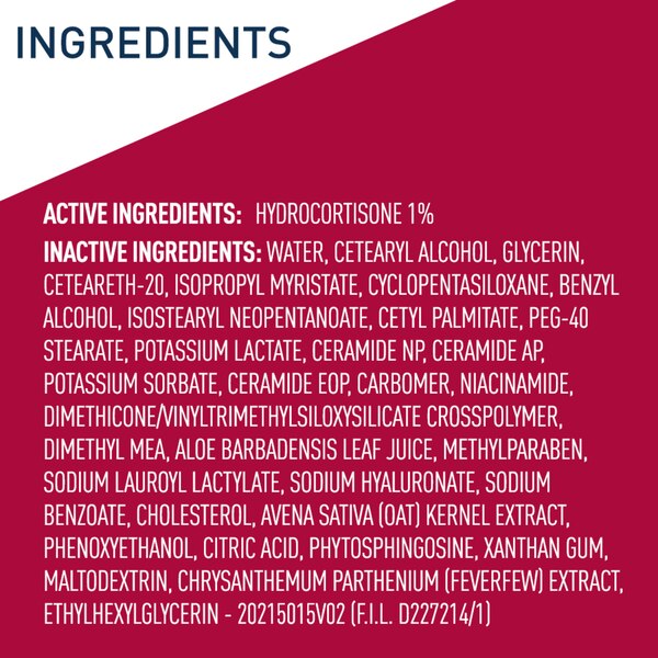 CeraVe Hydrocortisone Anti-Itch Cream For Eczema, 1 OZ