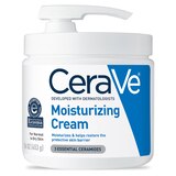CeraVe Moisturizing Cream with Pump, Body & Face Moisturizer, 16 OZ, thumbnail image