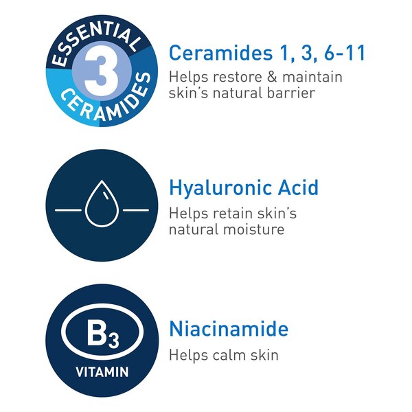 CeraVe PM Facial Moisturizing Lotion, Night Cream with Hyaluronic Acid & Niacinamide, Oil-Free, 3 OZ