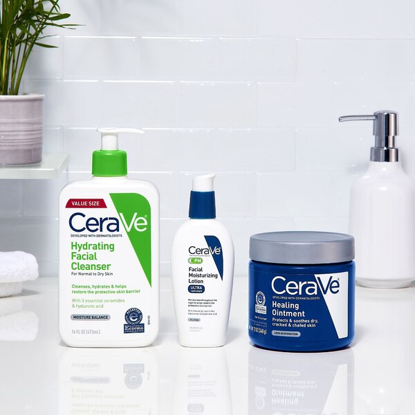 CeraVe - Pomada cicatrizante para proteger la piel, no deja sensación grasosa, 3 oz