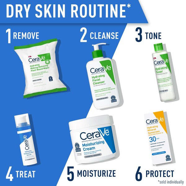 CeraVe Hydrating Facial Cleanser for Normal to Dry Skin