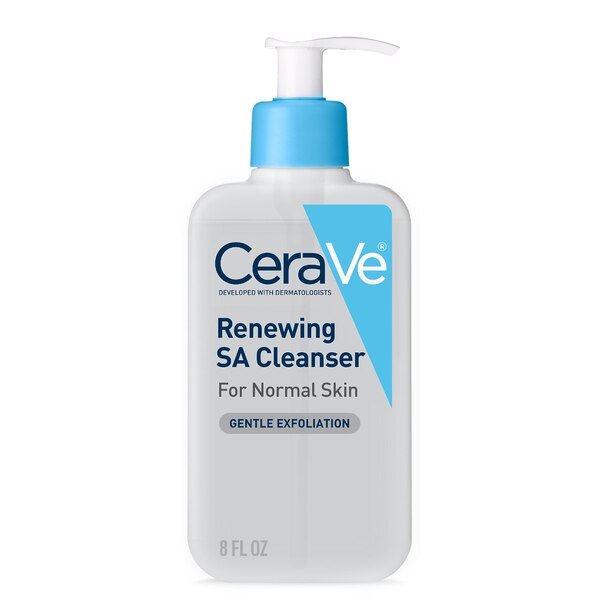 CeraVe Face Renewing SA Cleanser, Salicylic and Hyaluronic Acid, Niacinamide & Ceramides