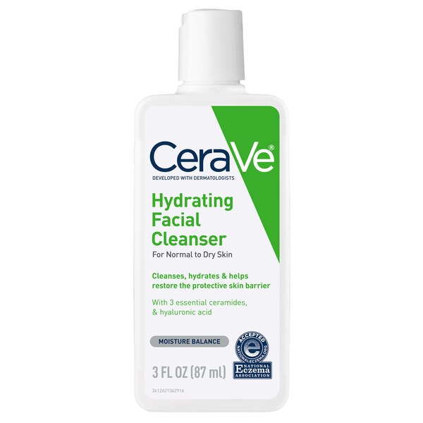 CeraVe Trial Size Hydrating Facial Cleanser for Normal to Dry Skin, 3 OZ