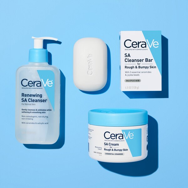 CeraVe SA Cream, Exfoliating Body Moisturizing Cream With Salicylic Acid For Rough & Bumpy Skin