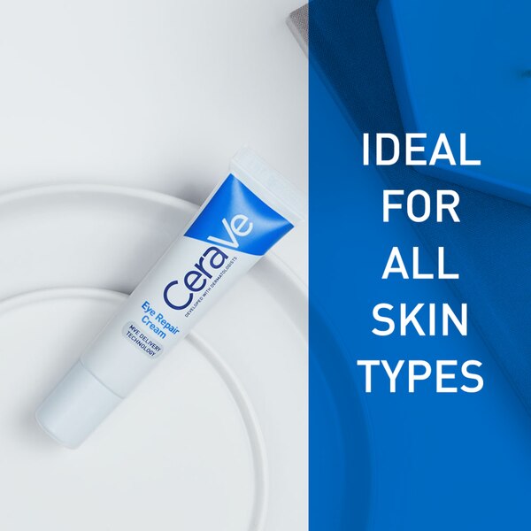 CeraVe Eye Repair Cream for Dark Circles and Puffiness, 0.5 OZ