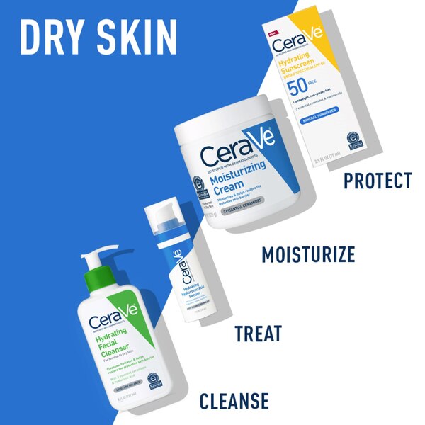 CeraVe Moisturizing Cream, Body and Face Moisturizer, 16 OZ