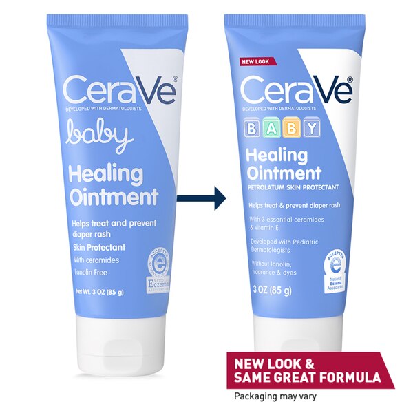 CeraVe Healing Ointment for Baby, Gentle Diaper Rash Treatment with Vitamin E, 3 oz