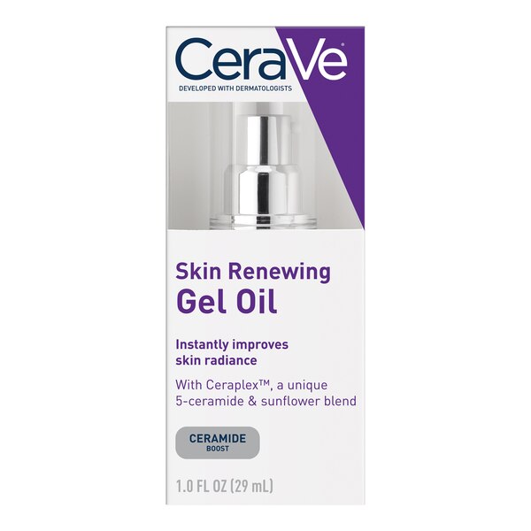 CeraVe Skin Renewing Gel Oil Face Moisturizer with Ceramides, 1 OZ